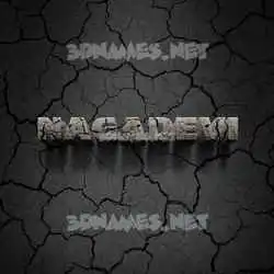 nagadevi in Cracked Stone style - 3D name wallpaper