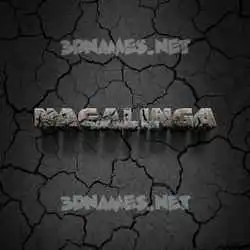 nagalinga in Cracked Stone style - 3D name wallpaper