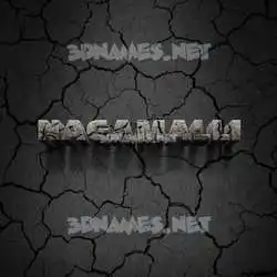 nagamalli in Cracked Stone style - 3D name wallpaper