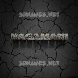 nagamani in Cracked Stone style - 3D name wallpaper