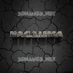 nagamma in Cracked Stone style - 3D name wallpaper