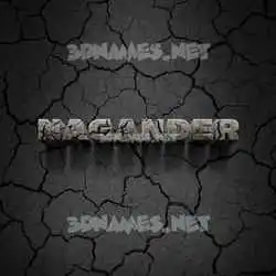 nagander in Cracked Stone style - 3D name wallpaper