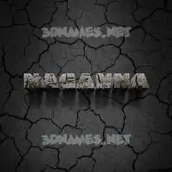 naganna in Cracked Stone style - 3D name wallpaper