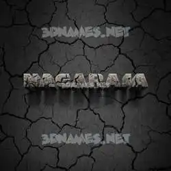 nagaraja in Cracked Stone style - 3D name wallpaper