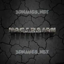 nagarajan in Cracked Stone style - 3D name wallpaper