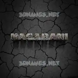 nagarani in Cracked Stone style - 3D name wallpaper