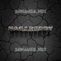 nagareddy in Cracked Stone style - 3D name wallpaper