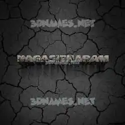 nagasitharam in Cracked Stone style - 3D name wallpaper
