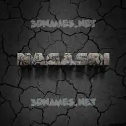 nagasri in Cracked Stone style - 3D name wallpaper
