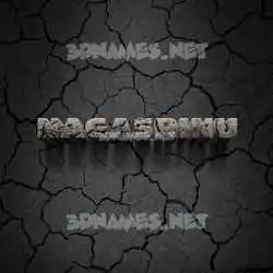 nagasrinu in Cracked Stone style - 3D name wallpaper
