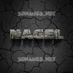 nagel in Cracked Stone style - 3D name wallpaper