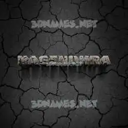 nagendhra in Cracked Stone style - 3D name wallpaper