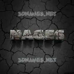 nages in Cracked Stone style - 3D name wallpaper