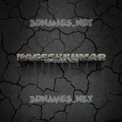 nageshkumar in Cracked Stone style - 3D name wallpaper
