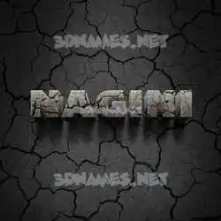 nagini in Cracked Stone style - 3D name wallpaper