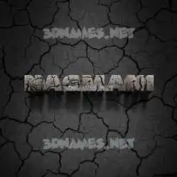 nagmani in Cracked Stone style - 3D name wallpaper