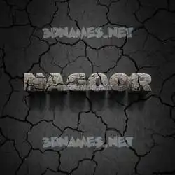 nagoor in Cracked Stone style - 3D name wallpaper