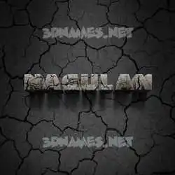 nagulan in Cracked Stone style - 3D name wallpaper