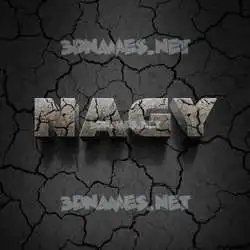 nagy in Cracked Stone style - 3D name wallpaper