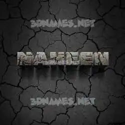 naheen in Cracked Stone style - 3D name wallpaper