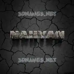 nahyan in Cracked Stone style - 3D name wallpaper