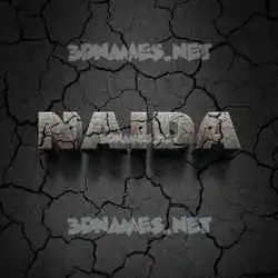 naida in Cracked Stone style - 3D name wallpaper