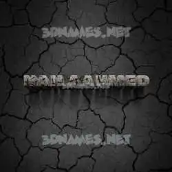 nailaahmed in Cracked Stone style - 3D name wallpaper