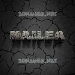 nailea in Cracked Stone style - 3D name wallpaper