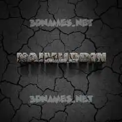 naimuddin in Cracked Stone style - 3D name wallpaper
