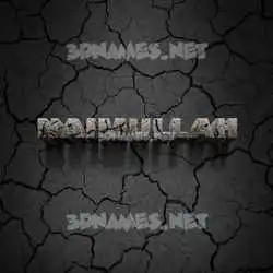 naimullah in Cracked Stone style - 3D name wallpaper