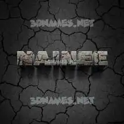 nainee in Cracked Stone style - 3D name wallpaper