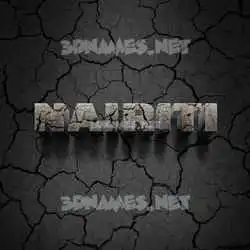 nairiti in Cracked Stone style - 3D name wallpaper