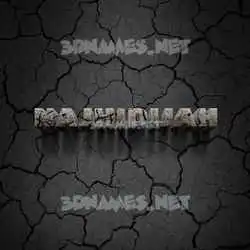 najhidijah in Cracked Stone style - 3D name wallpaper