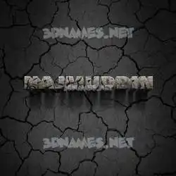 najmuddin in Cracked Stone style - 3D name wallpaper