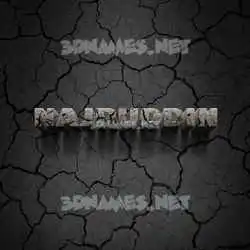 najruddin in Cracked Stone style - 3D name wallpaper