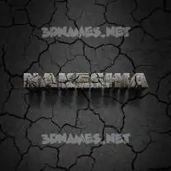 nakeshia in Cracked Stone style - 3D name wallpaper