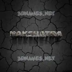 nakshatra in Cracked Stone style - 3D name wallpaper