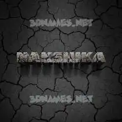 nakshika in Cracked Stone style - 3D name wallpaper