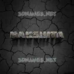 nakshita in Cracked Stone style - 3D name wallpaper