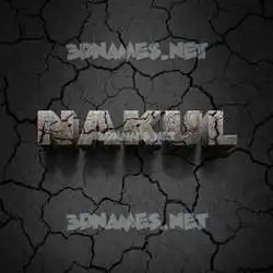 nakul in Cracked Stone style - 3D name wallpaper