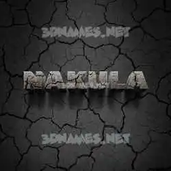 nakula in Cracked Stone style - 3D name wallpaper