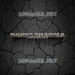 nakulsharma in Cracked Stone style - 3D name wallpaper
