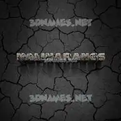nalinarangs in Cracked Stone style - 3D name wallpaper
