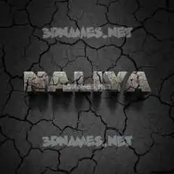 naliya in Cracked Stone style - 3D name wallpaper