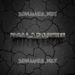 nallapaneni in Cracked Stone style - 3D name wallpaper
