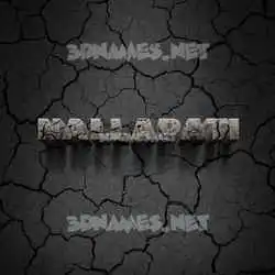 nallapati in Cracked Stone style - 3D name wallpaper