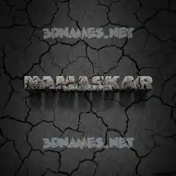 namaskar in Cracked Stone style - 3D name wallpaper