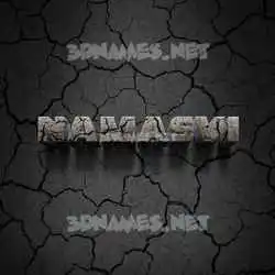 namasvi in Cracked Stone style - 3D name wallpaper