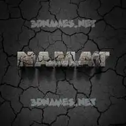 namat in Cracked Stone style - 3D name wallpaper