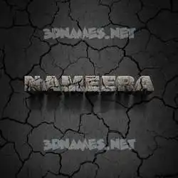 nameera in Cracked Stone style - 3D name wallpaper